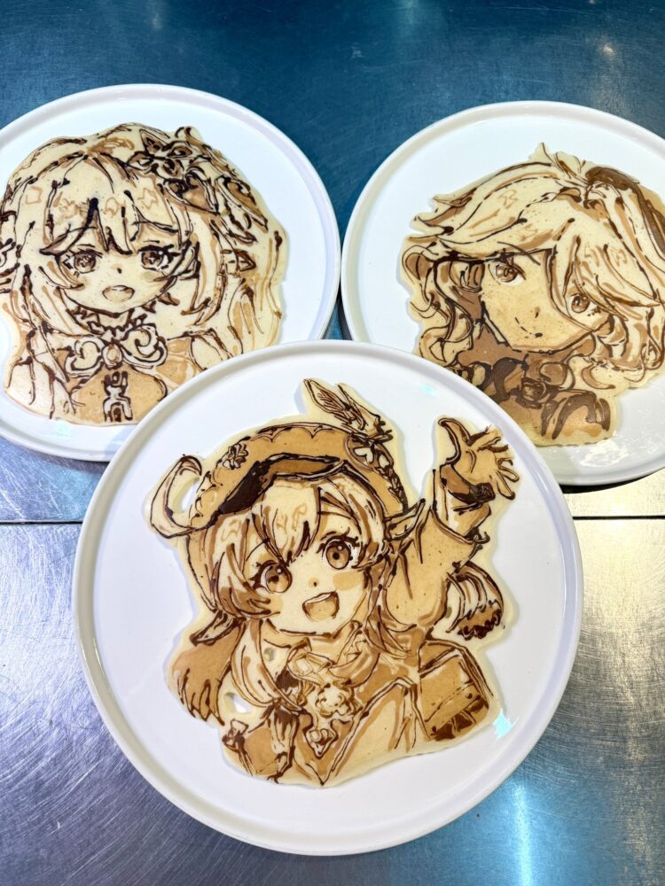 【原神】パンケーキで作った原神アート、クオリティが高すぎると話題に